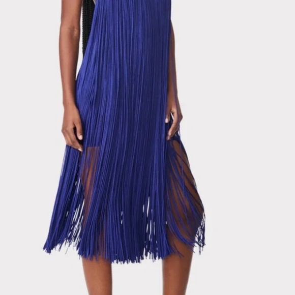 Herve Leger Purple Fringe Dress - Picture 4 of 5